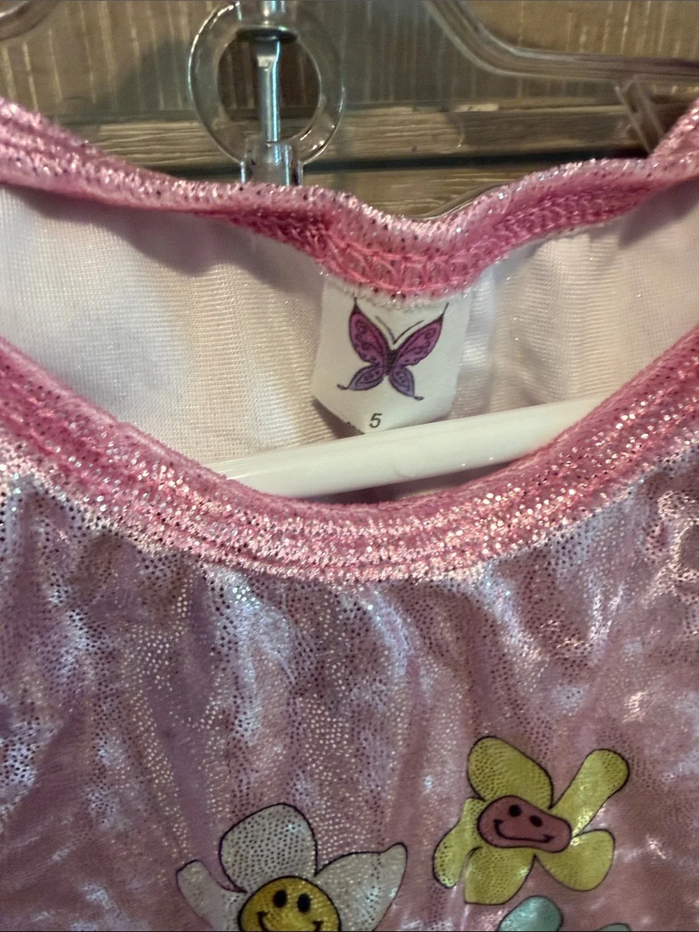 Social Butterfly Kids Velvet Floral Smile Set - Pink